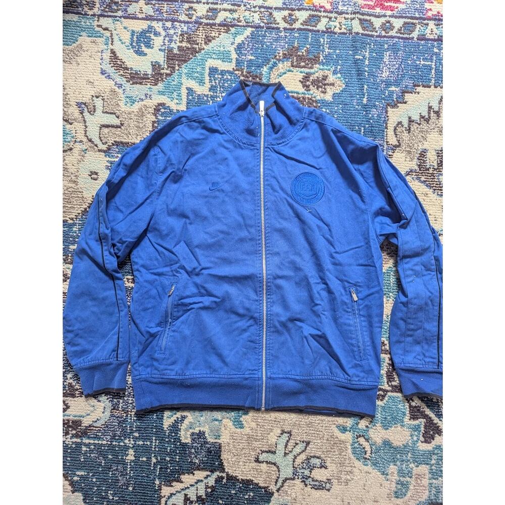 RARE Vintage Nike France FFF Full Zip Track Jacket Men’s XL Blue Soccer Football